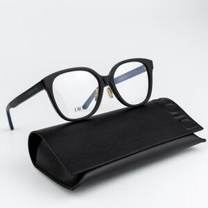 NEW Dior LAPARISIENNEDIORO S3F 1000 Shiny Black Blue Women Eyeglasses